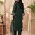 Women Floral Embroidered Regular Thread Work Kurta with Trousers & With Dupatta