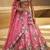 Women's Pink Tissue Woolen Embroidered Lehenga Choli with Dupatta