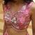 Women's Pink Tissue Woolen Embroidered Lehenga Choli with Dupatta