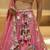 Women's Pink Tissue Woolen Embroidered Lehenga Choli with Dupatta