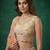 Women's Beige Tissue Zarkan Embroidered Lehenga Choli with Dupatta