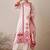 Floral Printed V-Neck Pure Cotton Straight Kurta With Trousers & Dupatta