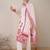 Floral Printed V-Neck Pure Cotton Straight Kurta With Trousers & Dupatta
