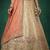 Women's Beige Tissue Zarkan Embroidered Lehenga Choli with Dupatta