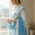 Ethnic Motifs Printed Notch Neck Pure Cotton Kurta With Trouser & Dupatta