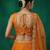 Women's Orange Chinnon Moti with Sequince Embroidered Lehenga Choli with Dupatta