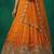 Women's Orange Chinnon Moti with Sequince Embroidered Lehenga Choli with Dupatta