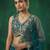 Women's Teal Chinnon Moti with Sequince Embroidered Lehenga Choli with Dupatta