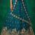 Women's Teal Chinnon Moti with Sequince Embroidered Lehenga Choli with Dupatta