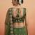 Women's Olive Chinnon Moti with Sequince Embroidered Lehenga Choli with Dupatta