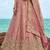 Women's Rose Gold Tissue Moti with Embroidered Lehenga Choli with Dupatta