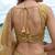 Women's Mustard Tissue Moti with Embroidered Lehenga Choli with Dupatta