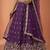 Women's Magenta Chinnon Silk Motif with Sequince Embroidered Lehenga Choli with Dupatta