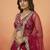 Women's Pink Chinnon Silk Motif with Sequince Embroidered Lehenga Choli with Dupatta