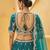 Women's Green Chinnon Silk Motif with Sequince Embroidered Lehenga Choli with Dupatta
