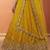 Women's Mustard Chinnon Silk Motif with Sequince Embroidered Lehenga Choli with Dupatta