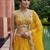 Women's Mustard Tissue Mirror sequince Embroidered Lehenga Choli with Dupatta