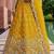 Women's Mustard Tissue Mirror sequince Embroidered Lehenga Choli with Dupatta