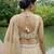 Women's Beige Tissue Mirror sequince Embroidered Lehenga Choli with Dupatta