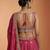 Pink Tissue Sequience Thread Embroidered Semi-Stitched Lehenga