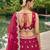 Women's Rose Tissue Mirror sequince Embroidered Lehenga Choli with Dupatta