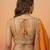 Orange Tissue with Colourful Peacock Embroidery Semi-Stitched Lehenga Set