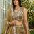Women's Gold Tissue beads sequince Embroidered Lehenga Choli with Dupatta