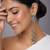 Oxidised Silver Long Tassel Jhumka Earrings with Aqua Stone & Pearl for Women Ethnic Party Wear
