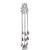 Oxidised Silver Long Tassel Jhumka Earrings with Aqua Stone & Pearl for Women Ethnic Party Wear