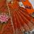 Orange Full Flared Heavy Sequence Work Anarkali Gown with Pant and Dupatta