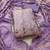 lavender handwork fendy silk blend unstitched dress material 
