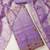 lavender handwork fendy silk blend unstitched dress material 
