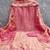 pink fancy fendy silk blend unstitched dress material 