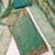 sea green fancy fendy silk blend unstitched dress material 