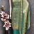 sea green fancy fendy silk blend unstitched dress material 