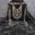 black embroidered jimmi choo silk blend unstitched dress material 