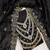 black embroidered jimmi choo silk blend unstitched dress material 