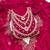 pink embroidered jimmi choo silk blend unstitched dress material 