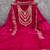 pink embroidered jimmi choo silk blend unstitched dress material 