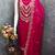 pink embroidered jimmi choo silk blend unstitched dress material 