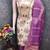 multicolor printed shimmer unstitched dress material 