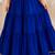 Royal blue cotton embroidered  mirror work kids lehenga choli