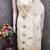 off white weaved mal chanderi unstitched dress material 