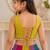 Multicolor cotton embroidered  mirror work kids lehenga choli