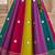 Multicolor cotton embroidered  mirror work kids lehenga choli