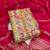 multicolor printed roman unstitched dress material 