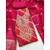 pink printed roman unstitched dress material 