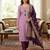 lavender weaved shimmer butti unstitched dress material 