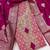 pink weaved shimmer butti unstitched dress material 