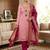 pink weaved shimmer butti unstitched dress material 